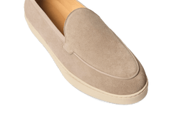 Pace Trainers in Sandy Grey Suede