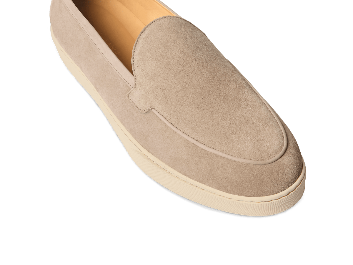 Pace Trainers in Sandy Grey Suede