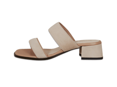 Plume Hi Sandal in Albâtre Luxe Suede and Nappa