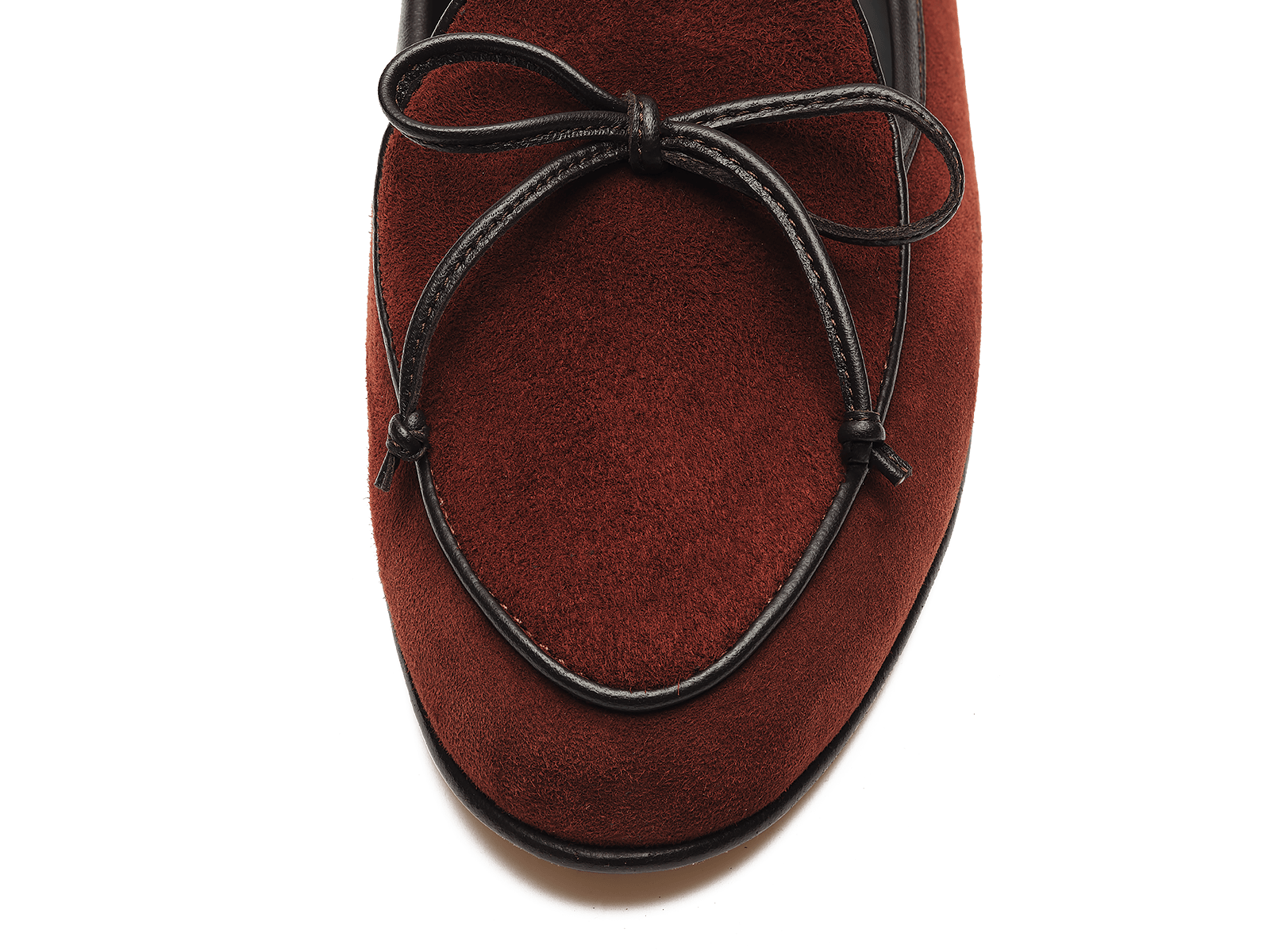 Sagan String Loafers in Macassar Brown Suede