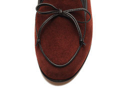Sagan String Loafers in Macassar Brown Suede