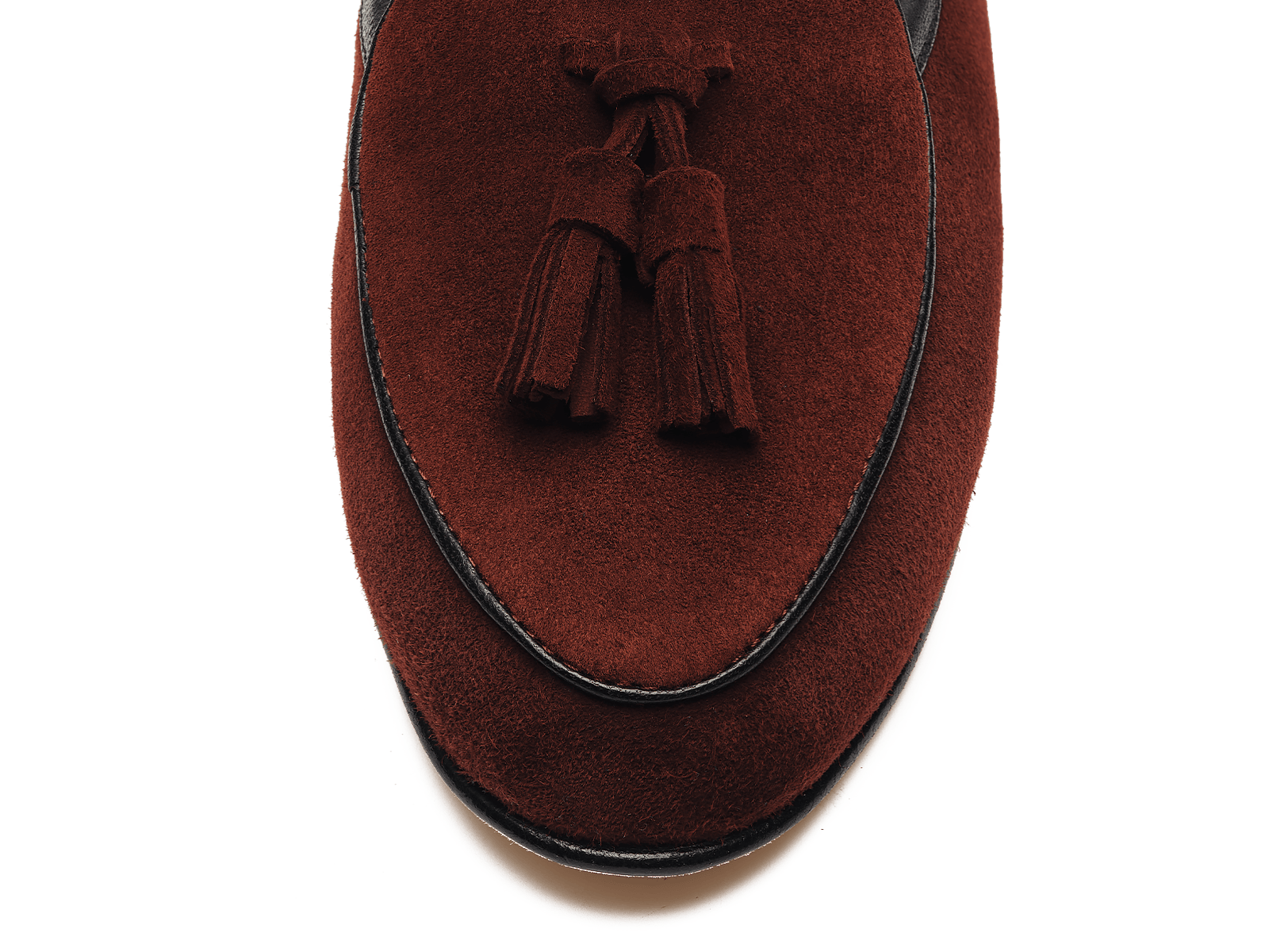 Sagan Tassel Loafers in Macassar Brown Suede