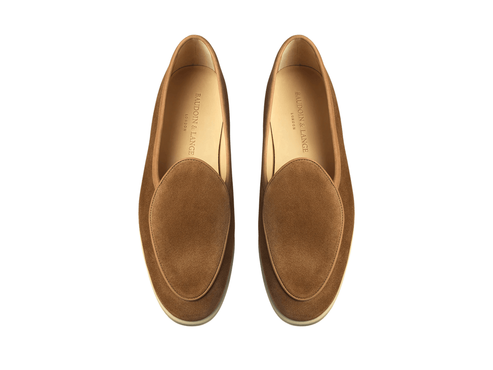 Stride Loafers in Earth Glove Suede Natural Sole