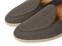 Stride Loafers in Fiji Grey Merlinen with Natural Sole