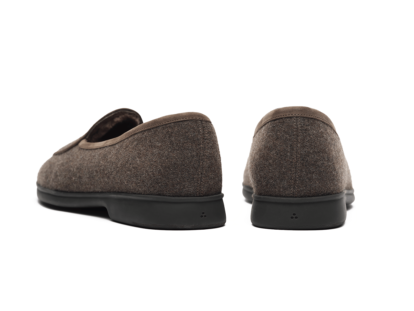 Stride Loafers in Grisaille Flannel with Shearling Lining