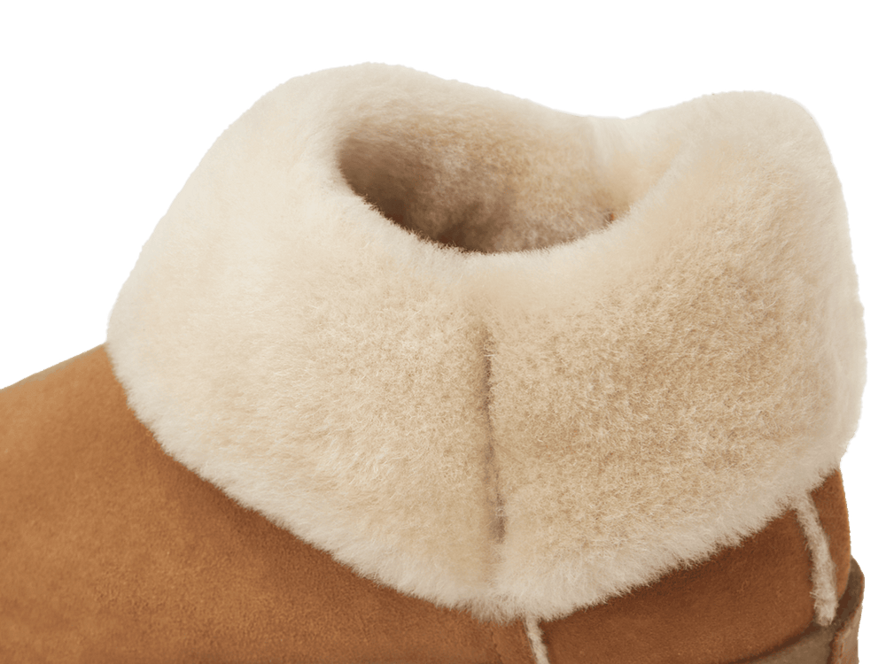 Winema Boots in Light Snuff Shearling Suede