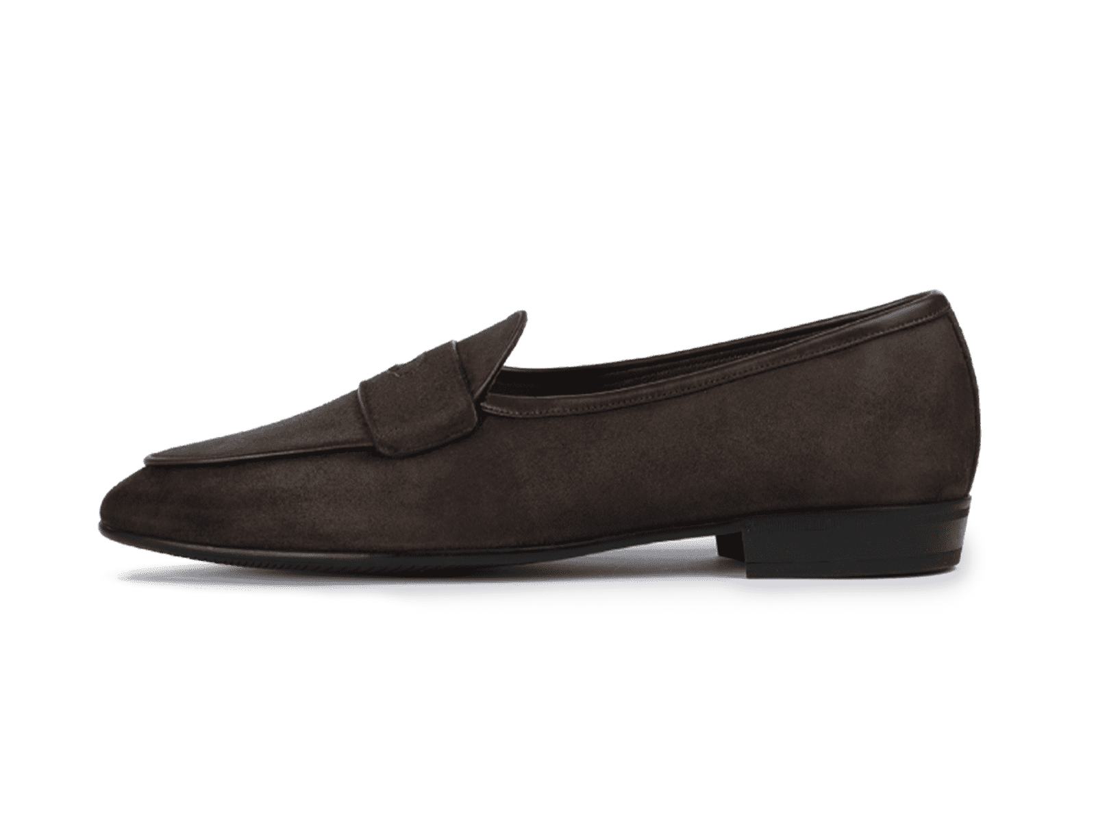 Sagan Ginkgo Loafers in Lusitanias Dark Brown Asteria Suede
