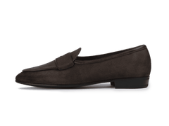 Sagan Ginkgo Loafers in Lusitanias Dark Brown Asteria Suede