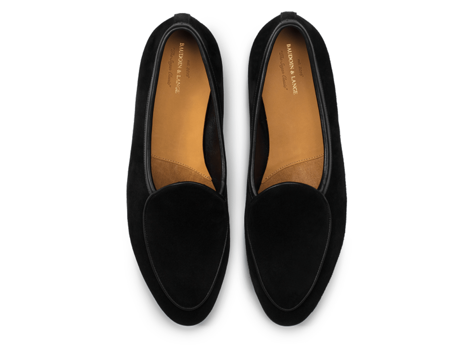 Sagan Rubber Loafers in Obsidian Black Asteria Suede