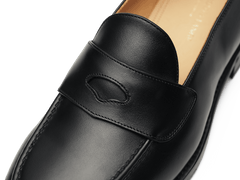 Berkeley Penny Loafers in Black Calf