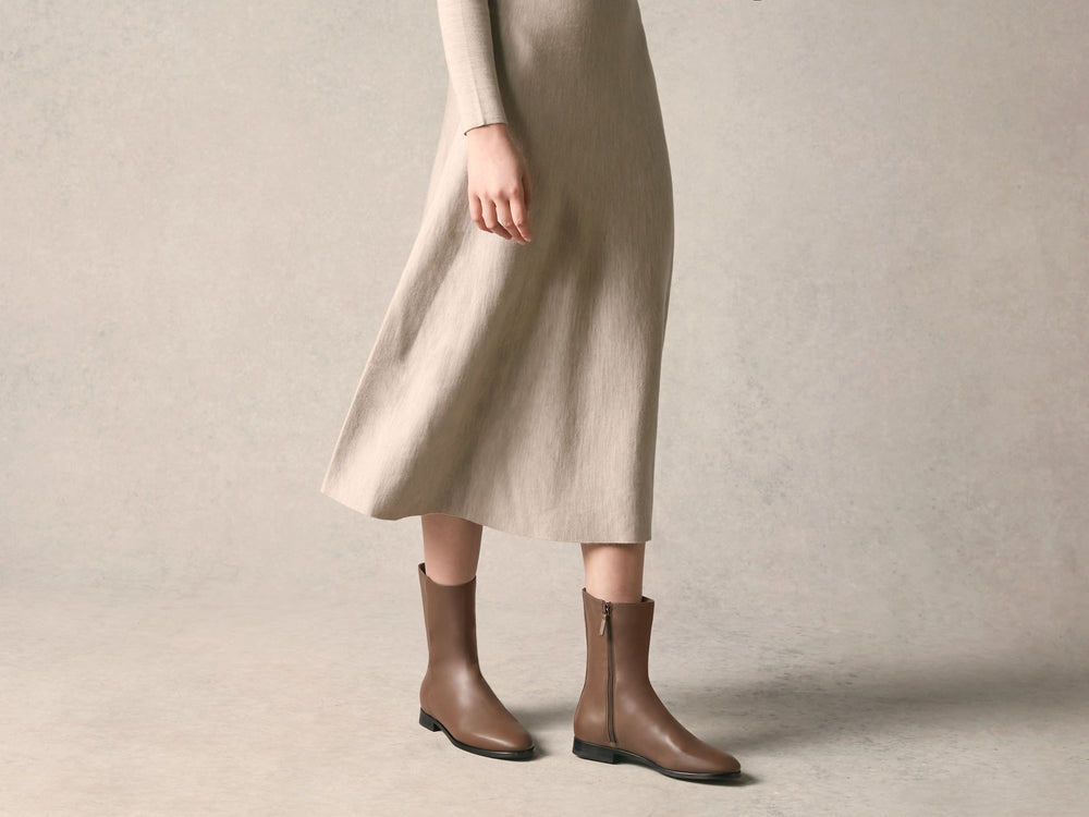 Élan City Boots in Brown Leather