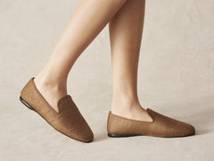 Fenice Loafers in Sirocco Silk and Gros Grain
