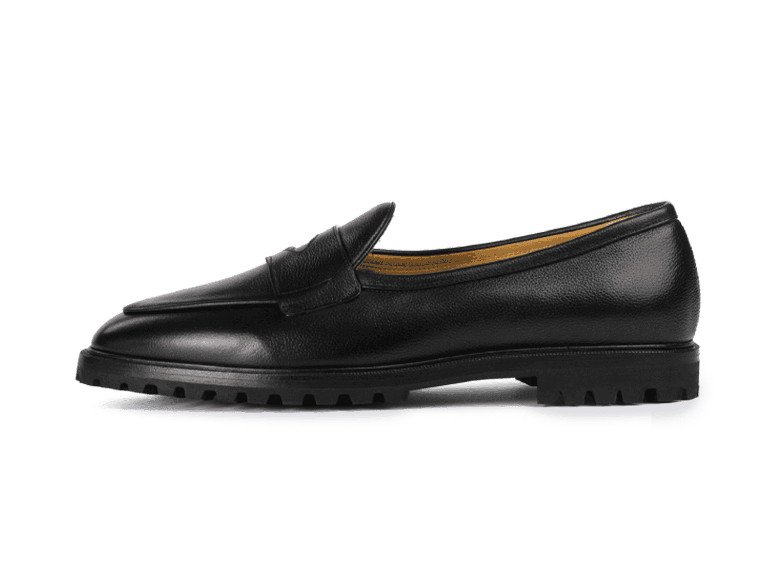 Grand Varenne Loafers in Black Shield Calf