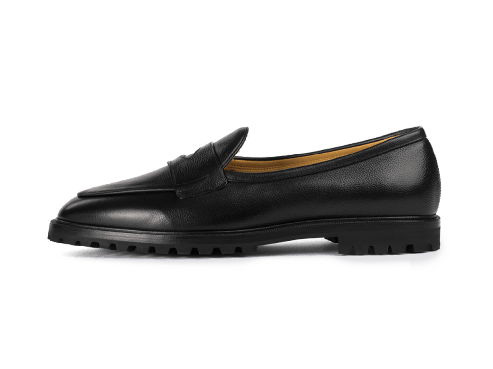 Grand Varenne Loafers in Black Shield Calf