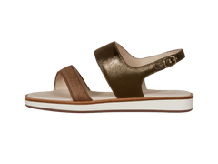Nuage Sandal in Sirocco Silk and Metal Nappa
