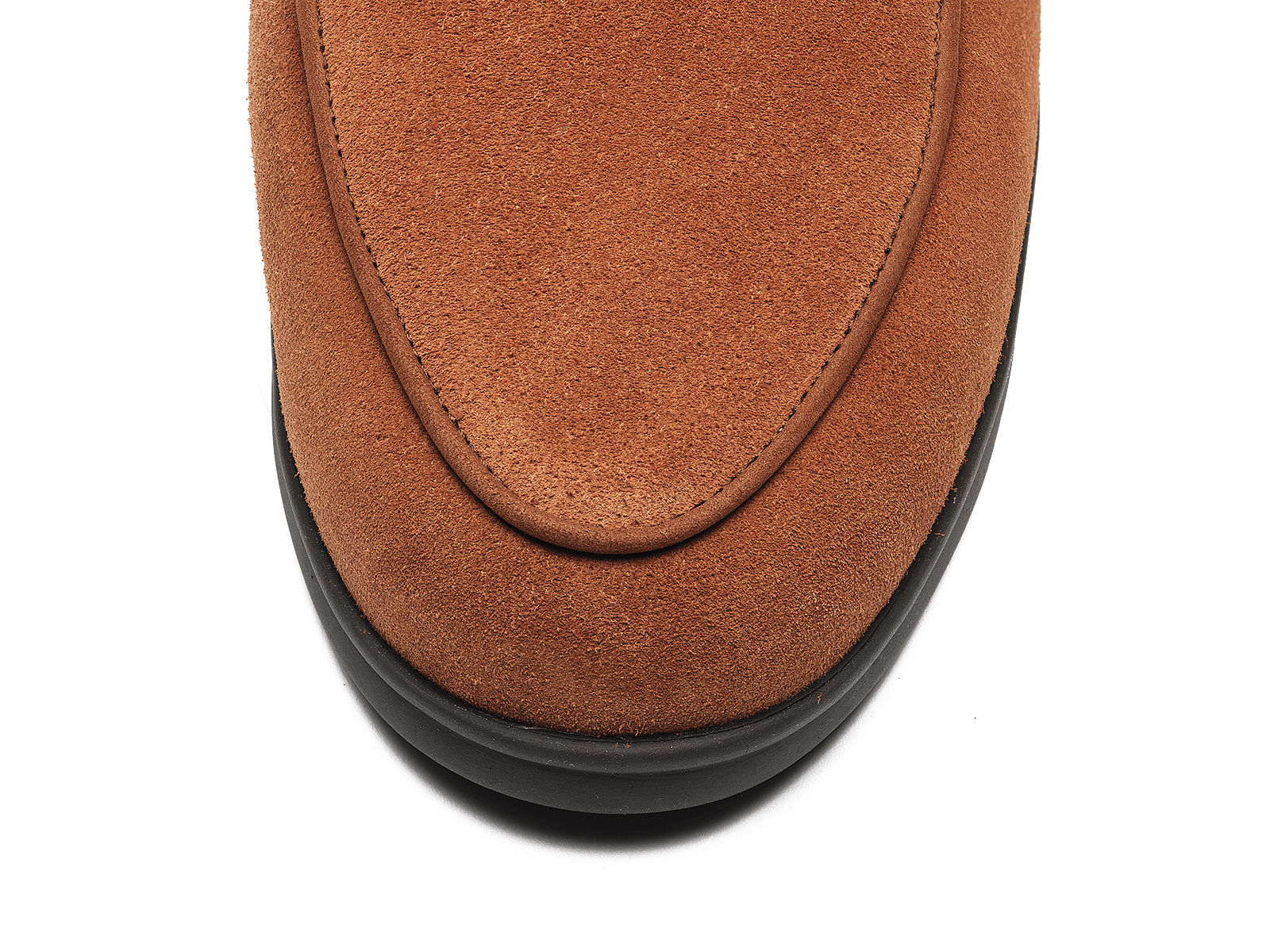 Stride Loafers in Moyen Brown Suede with Shearling Lining