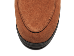 Stride Loafers in Moyen Brown Suede with Shearling Lining