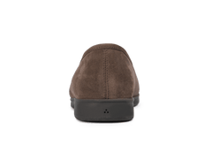 Stride Loafers in Deep Taupe Suede with Shearling Lining Dark Sole