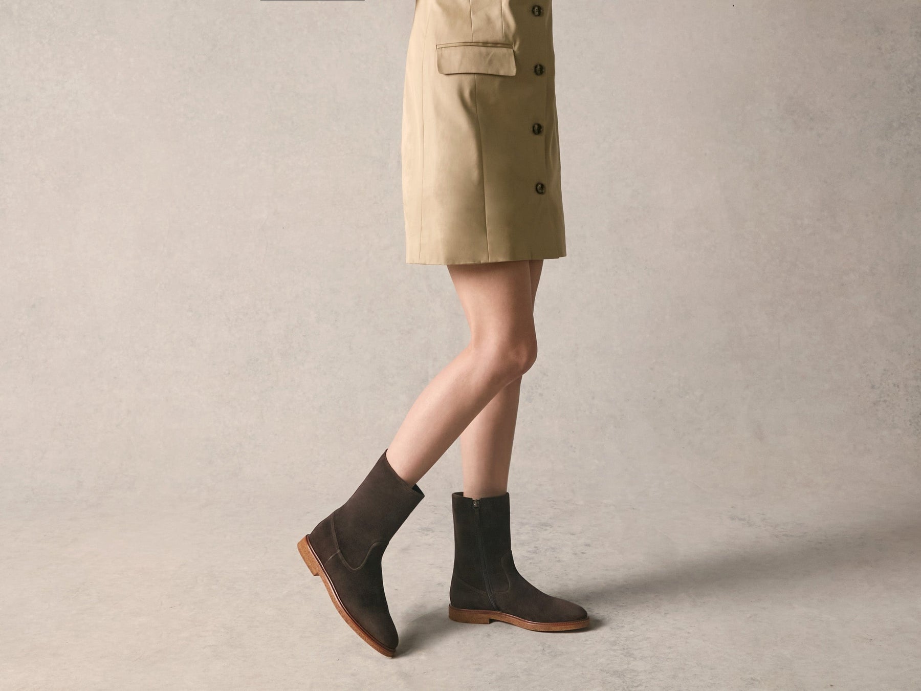 Treve Boots in Dark Brown Asteria Suede