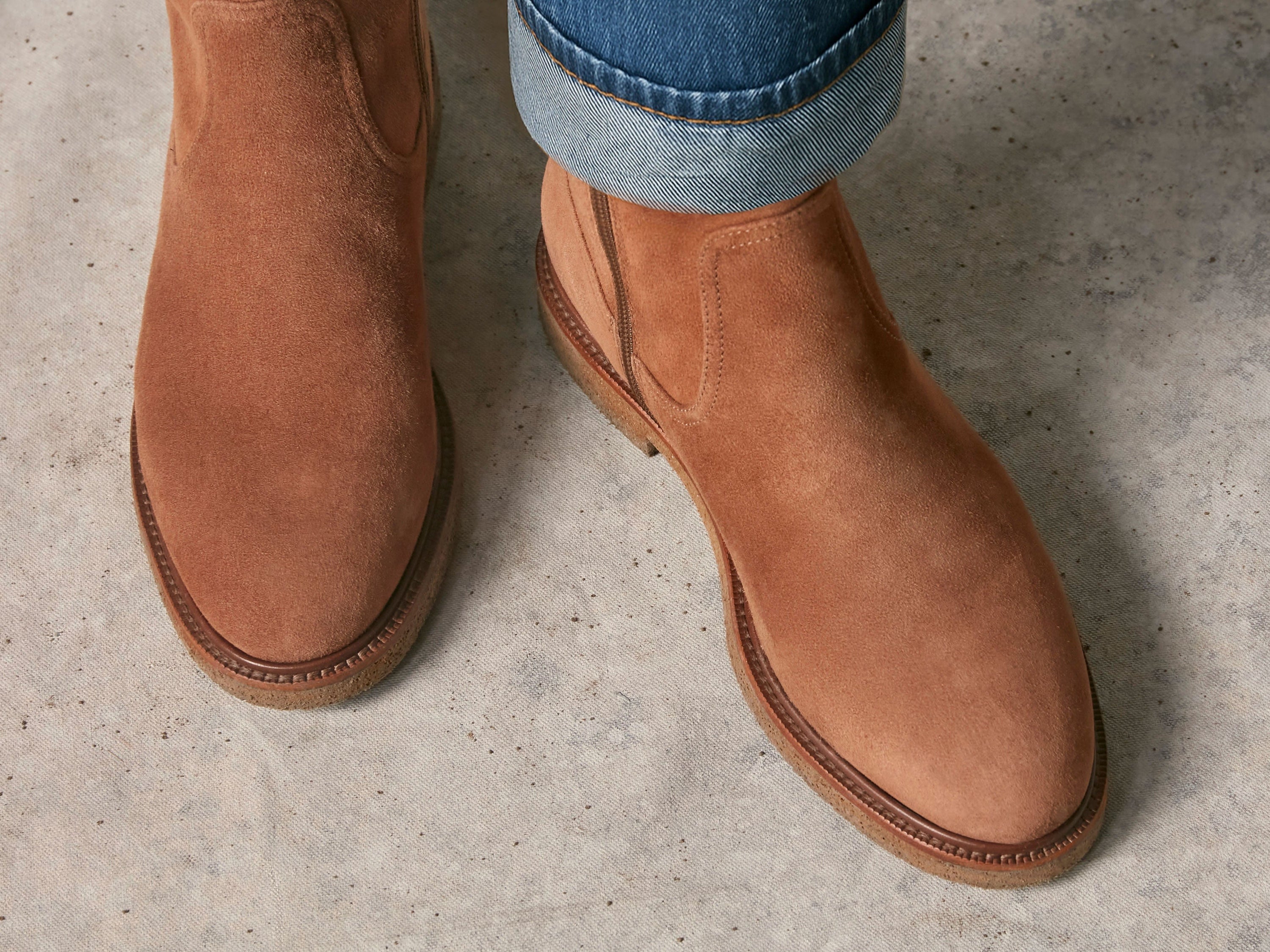 Treve Boots in Moyen Brown Asteria Suede