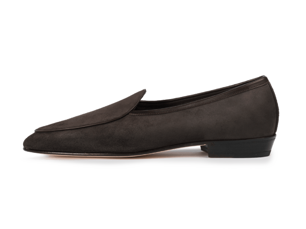 Sagan Classic Loafers in Bark Grey Asteria Suede