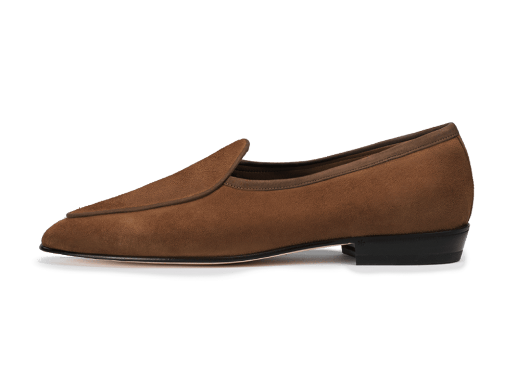 Sagan Classic Loafers in Moyen Brown Asteria Suede