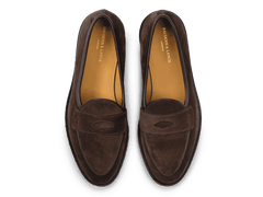 Grand Varenne Loafers in Dark Brown Shield Suede