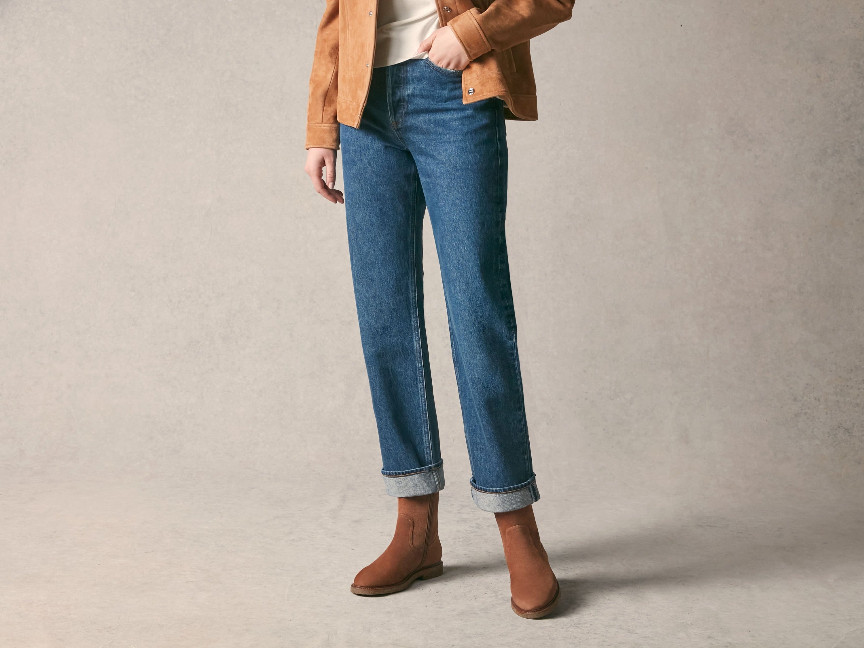 Treve Boots in Moyen Brown Asteria Suede