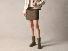 Treve Boots in Olivine Green Asteria Suede