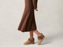 Winema Boots in Taupe Shearling Suede