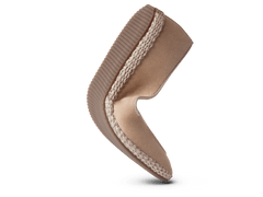 Calvi Espadrilles in Mastic Beige Luxe Suede and Gros Grain