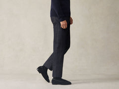 Sagan Classic Tassel Loafers in Obsidian Black Asteria Suede