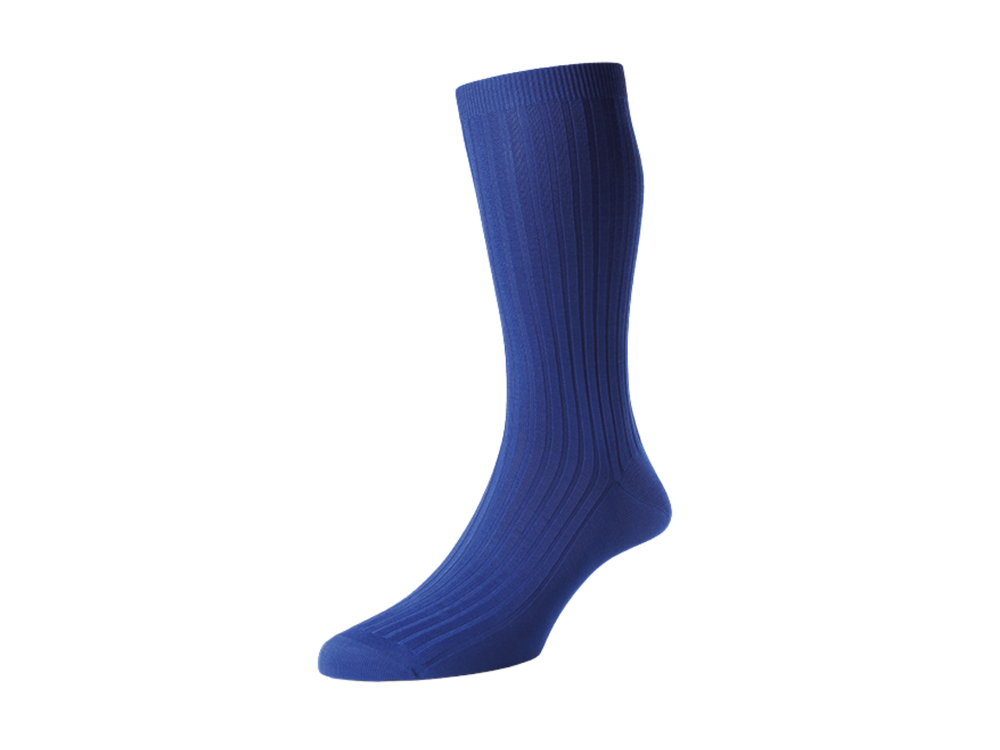 Chromo Socks in Ultramarine Blue Cotton