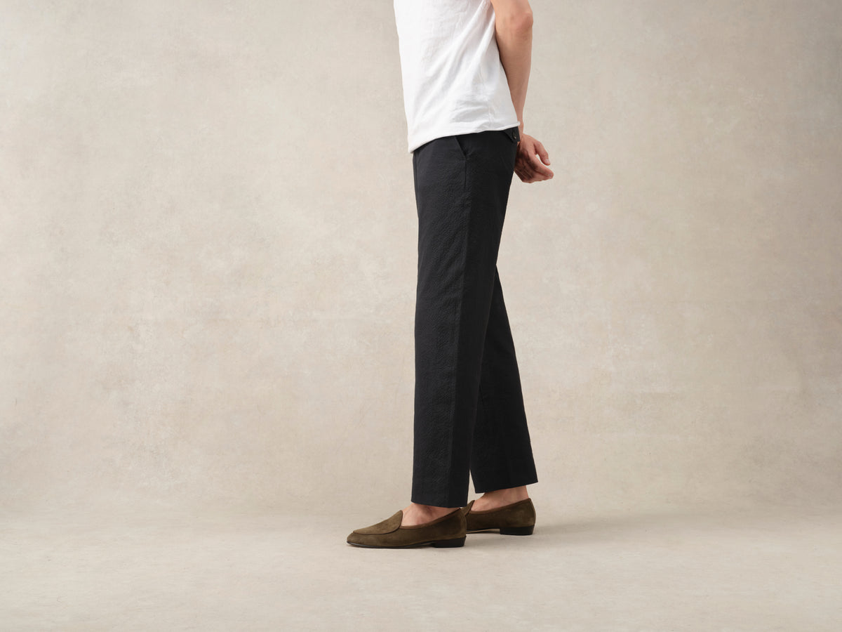 Sagan Classic Loafers in Olivine Green Asteria Suede