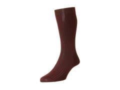 Chromo Socks in Burgundy Cotton