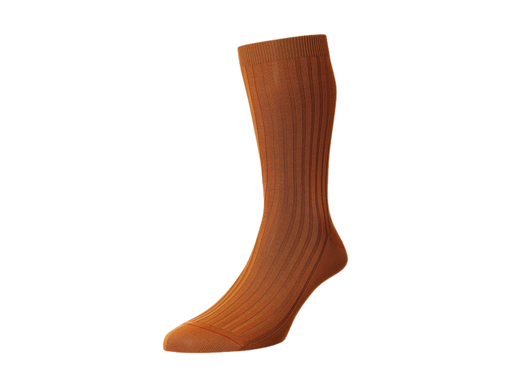 Chromo Socks in Cumin Orange Cotton
