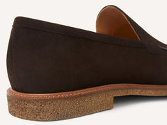 Antibes Loafers in Moka Brown Luxe Suede