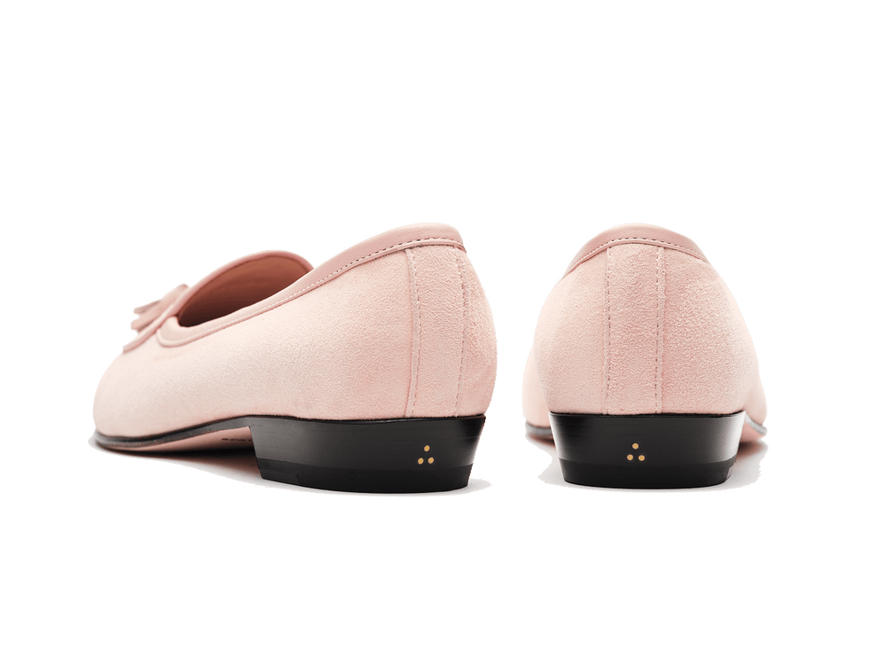 Sagan Classic Tassel Loafers in Soft Pink Asteria Suede