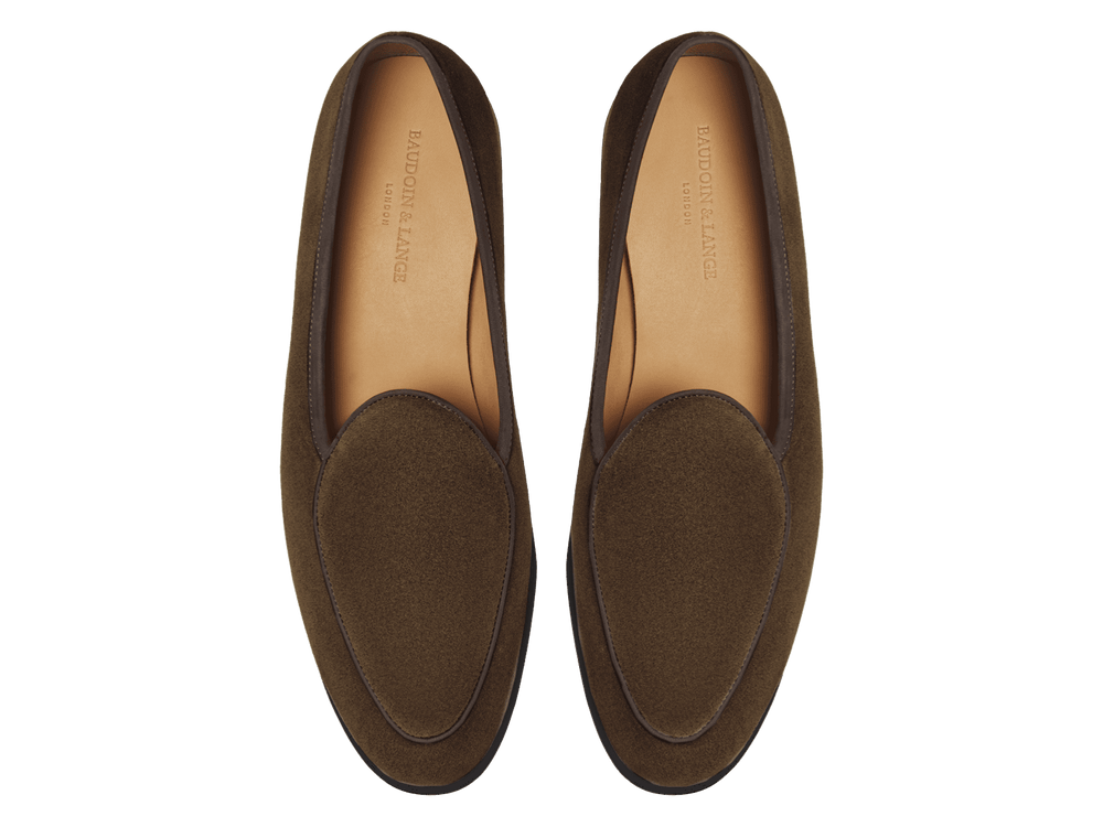 Stride Loafers in Northern Green Glove Suede Dark Sole