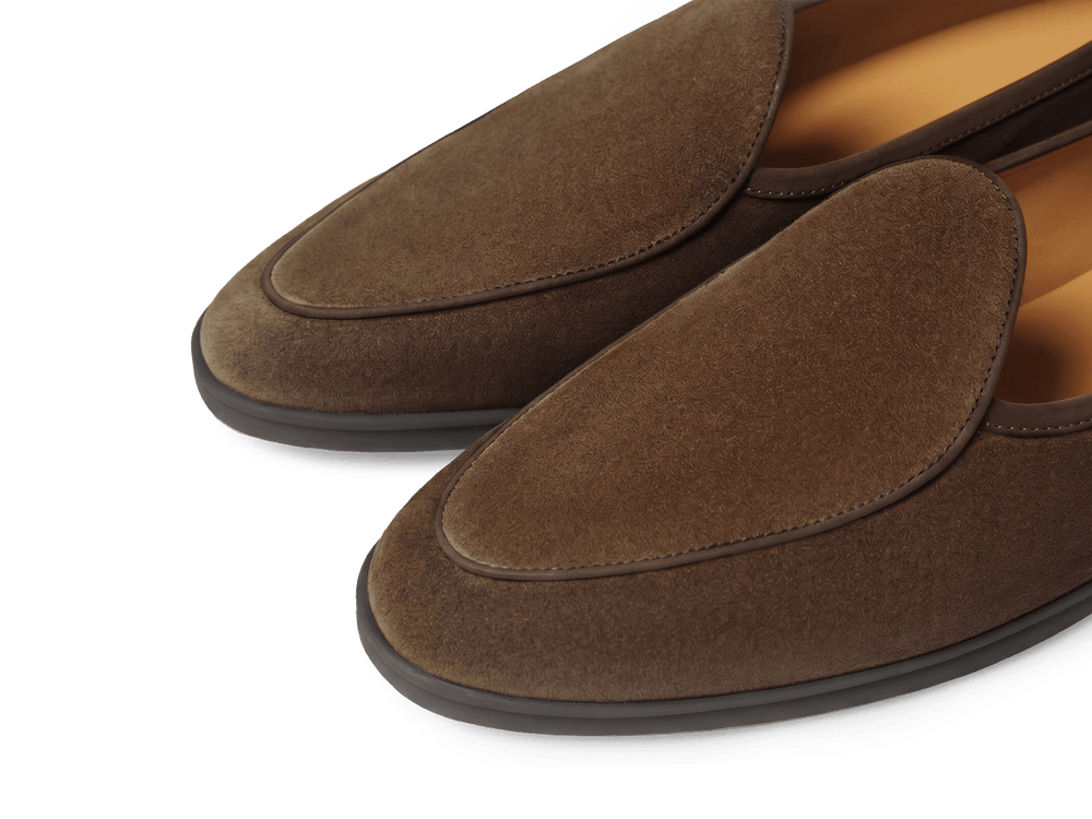 Stride Loafers in Northern Green Glove Suede Dark Sole