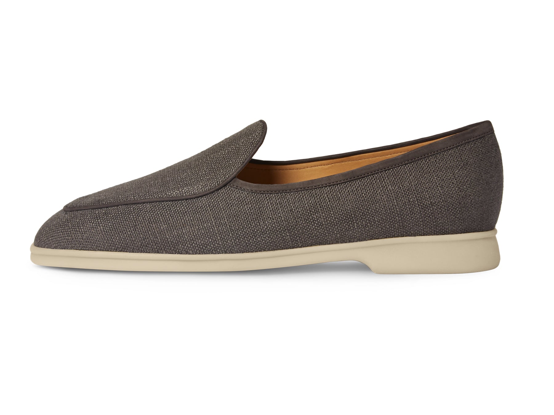 Stride Loafers in Fiji Grey Merlinen with Natural Sole