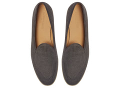 Stride Loafers in Fiji Grey Merlinen with Natural Sole