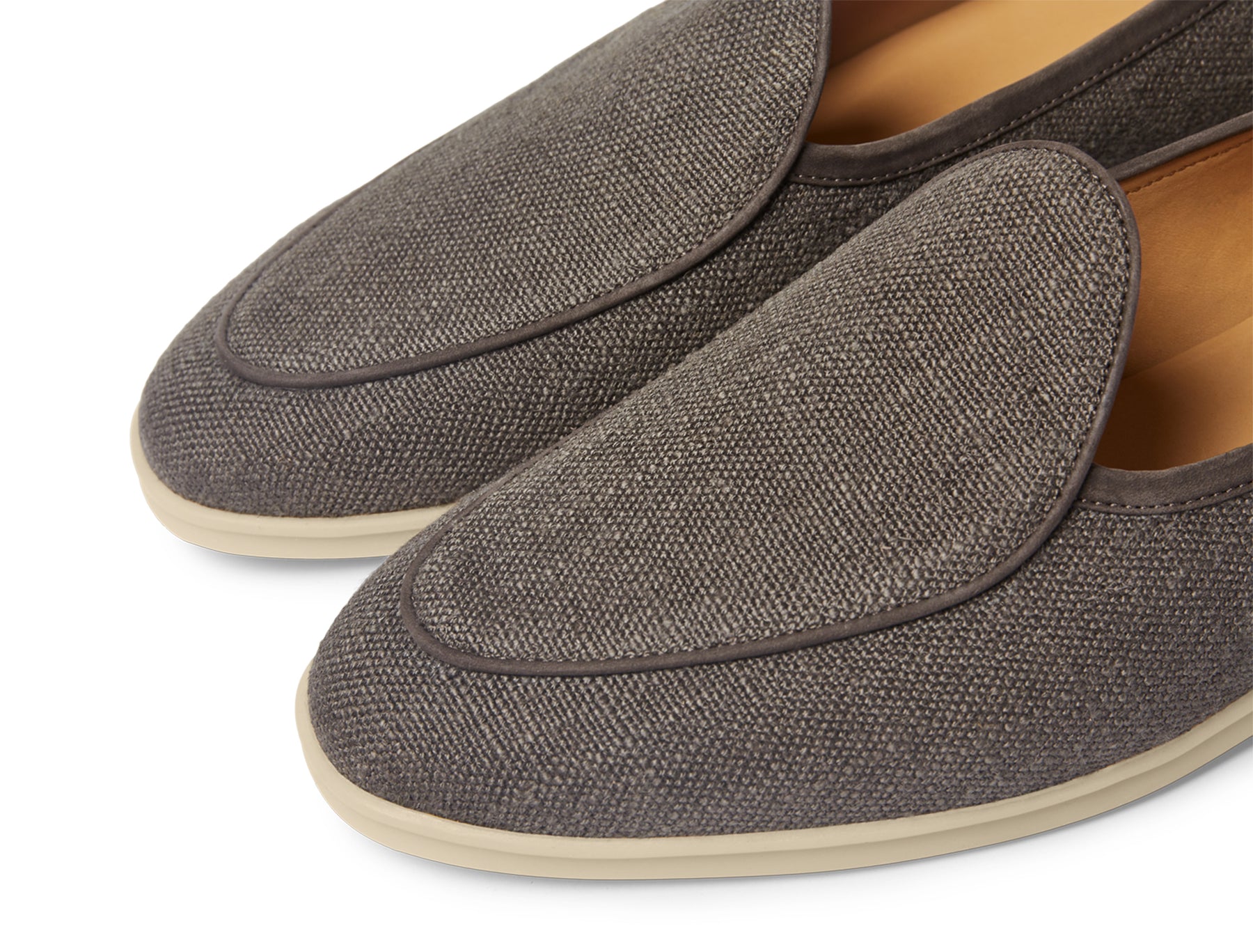 Stride Loafers in Fiji Grey Merlinen with Natural Sole