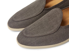 Stride Loafers in Fiji Grey Merlinen with Natural Sole