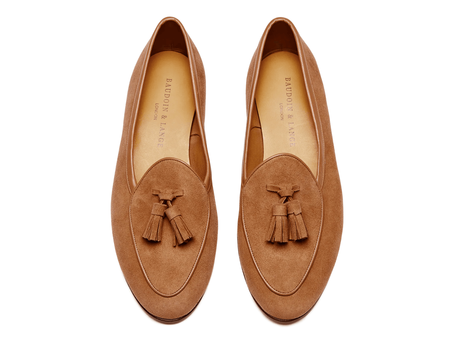 Sagan Classic Tassel Loafers in Moyen Brown Asteria Suede