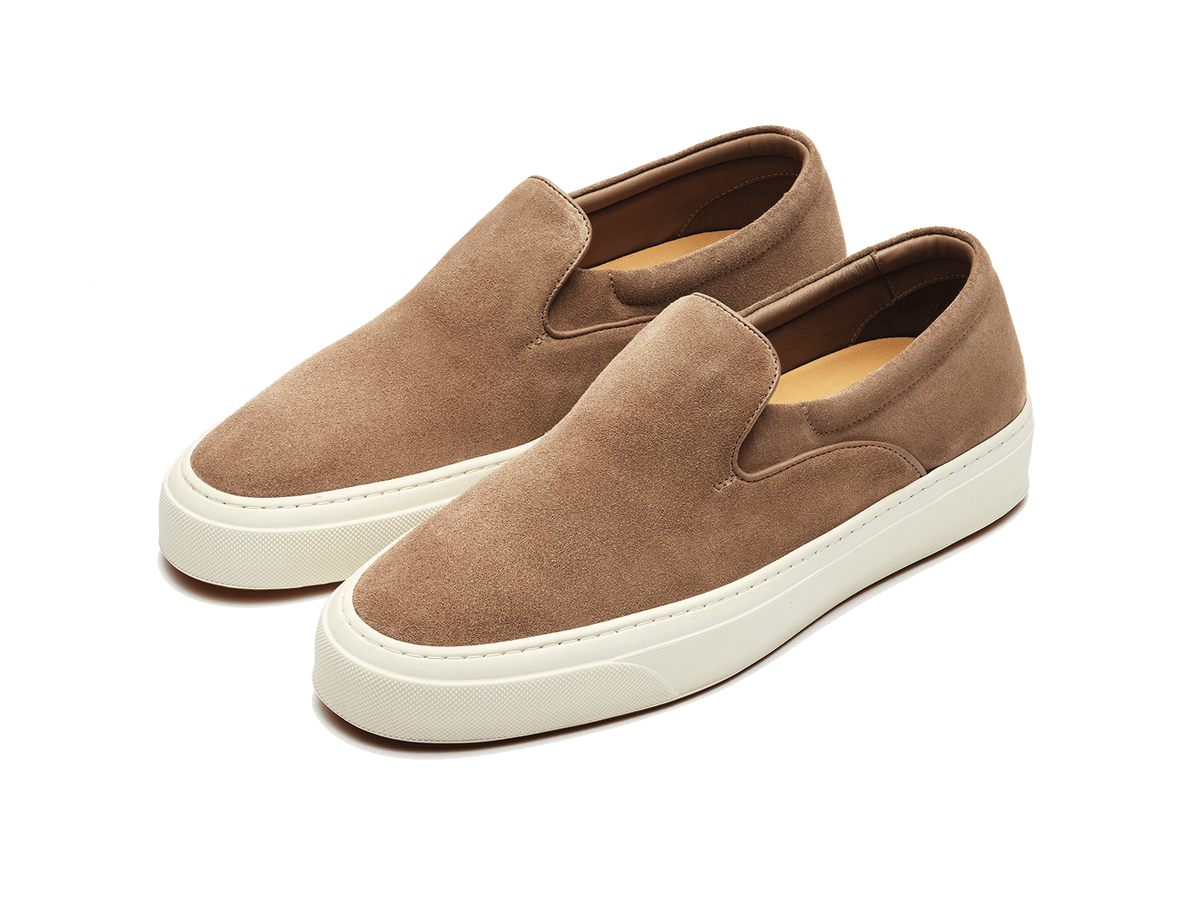 Beat Trainer in Boston Taupe Suede Natural Sole