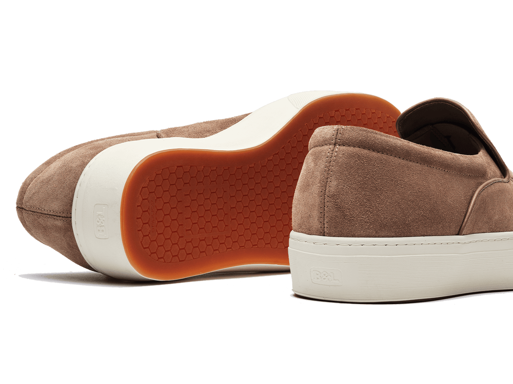 Beat Trainer in Boston Taupe Suede Natural Sole
