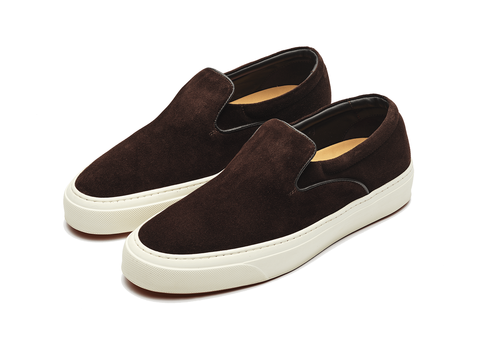 Beat Trainer in Dark Brown Suede Natural Sole