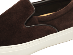 Beat Trainer in Dark Brown Suede Natural Sole