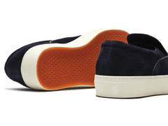 Beat Trainer in Midnight Navy Suede Natural Sole